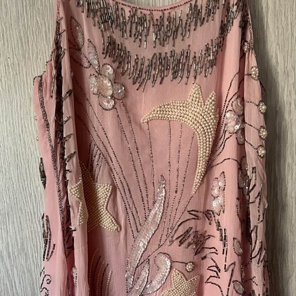 LoveShackFancy Pink Embellished Mini Dress - Picture 5 of 5